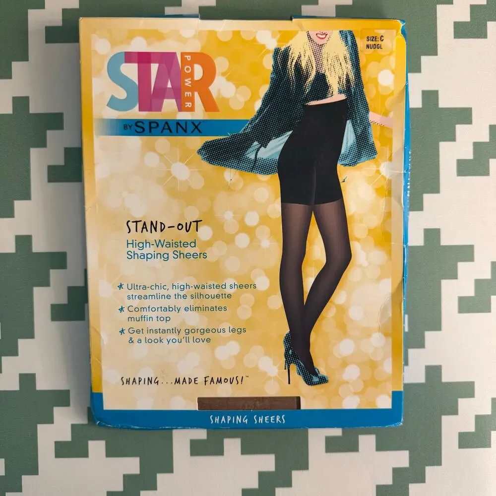 Spanx High Waisted Shaping Sheers Tights Pantyhose Hosiery Nude Glow Size C NWT
